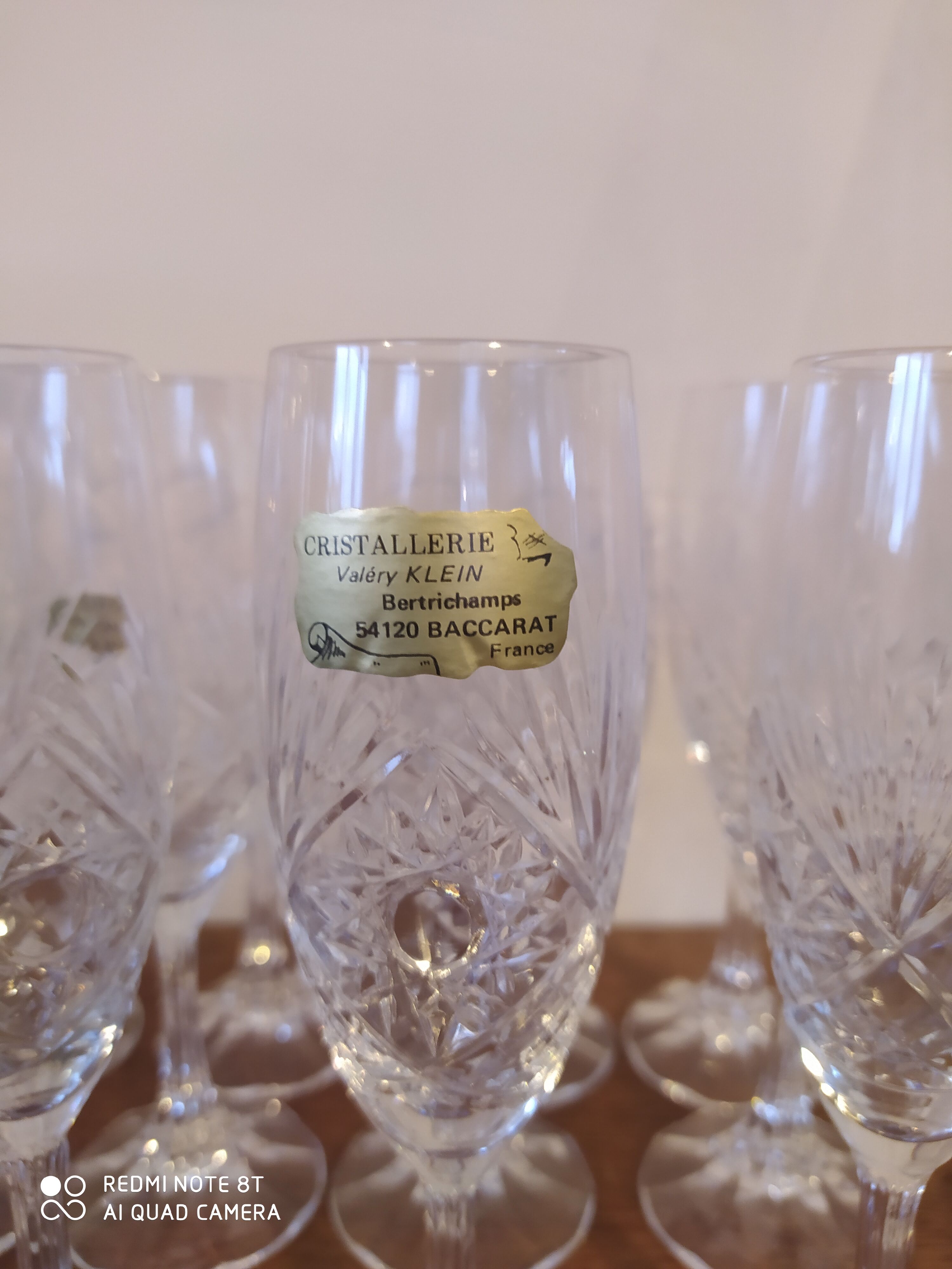 Ensemble à champagne en cristal de Baccarat