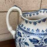 Pitcher Sarreguemines model Burgis late XIXth