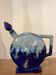Art Deco flamed stoneware liqueur bottle