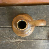 Old Lamp Base Vintage Beige Ceramic Candle Holder #D833