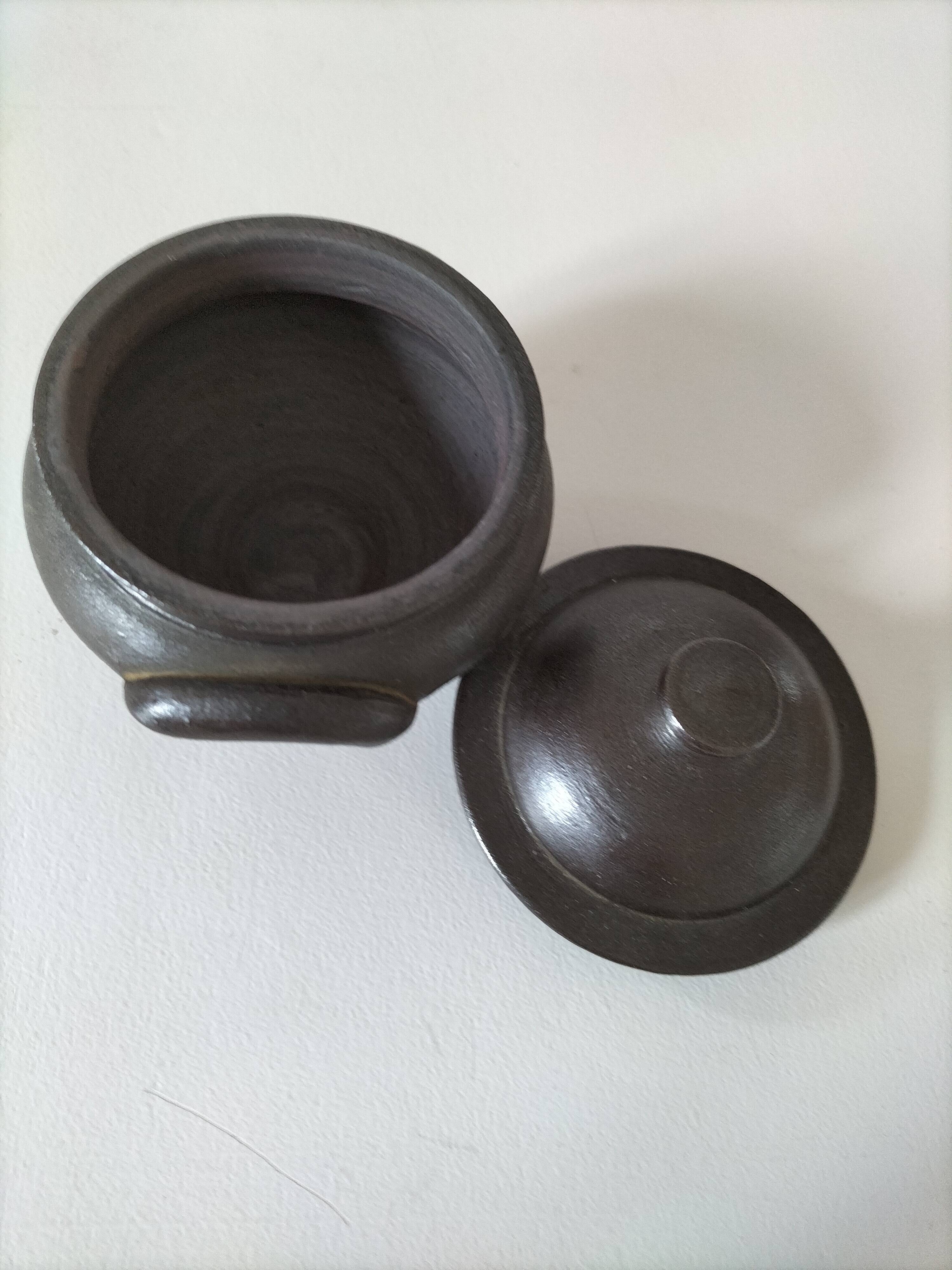 Mini stoneware soup tureen signed Jean Dubost – Noron-la-Poterie 70s