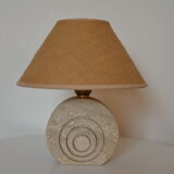 Travertine bedside lamp