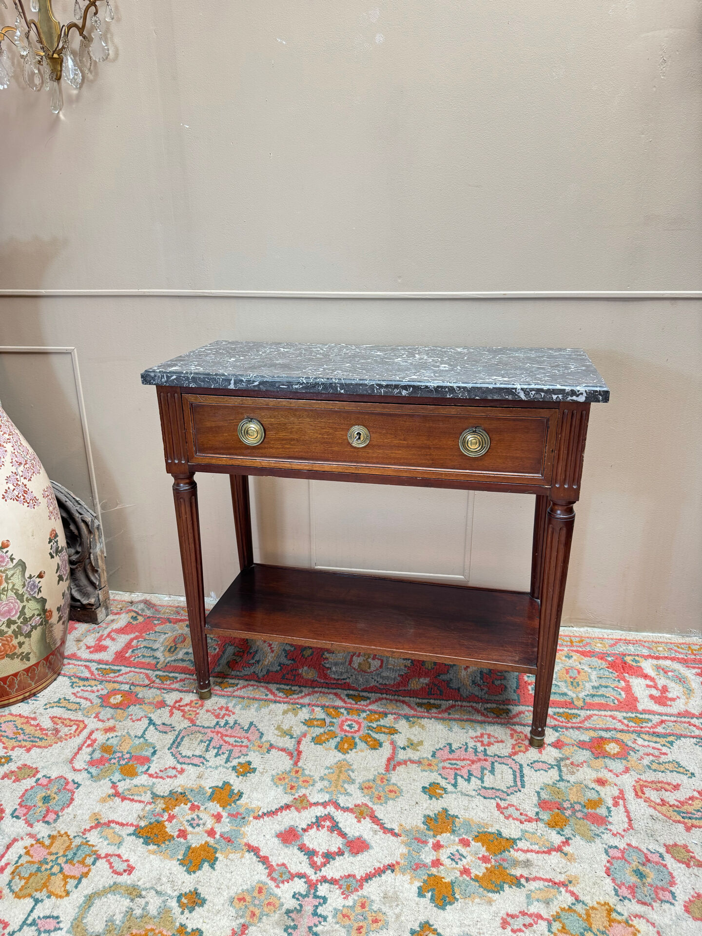 Console en acajou de style louis xvi xix eme siècle