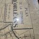 Old map of Orléans under glass frame