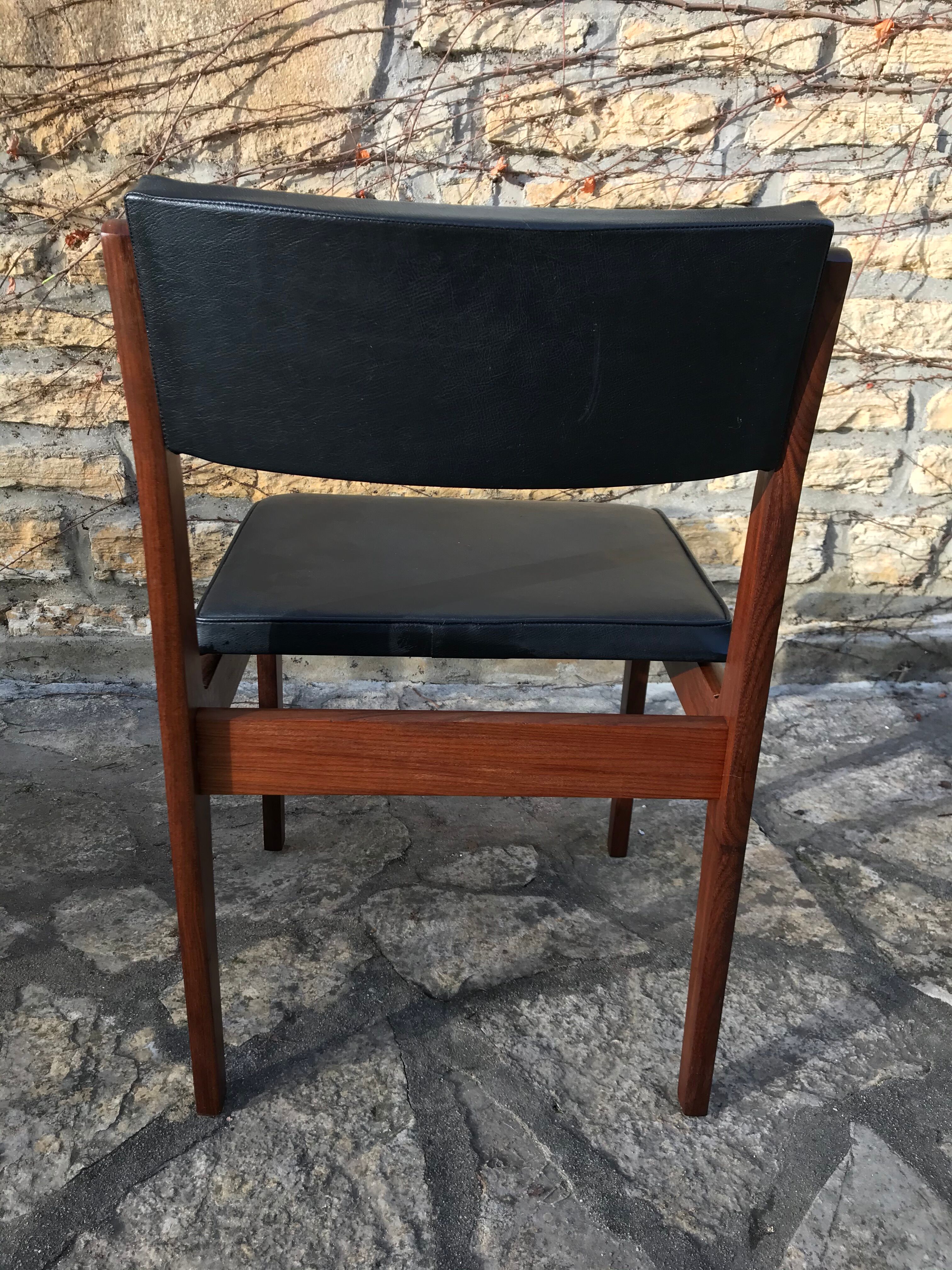 Wooden chair and skai