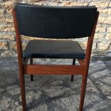 Wooden chair and skai