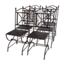 Contemporary wrought iron chairs