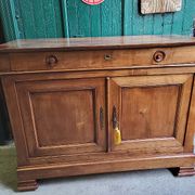 Bahut 2 doors 1 drawer louis philippe in blond walnut of the XlX th century