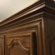 Louis XIII style wardrobe in solid oak wood