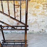 Vintage bamboo entrance hall with mirror circa 1920's