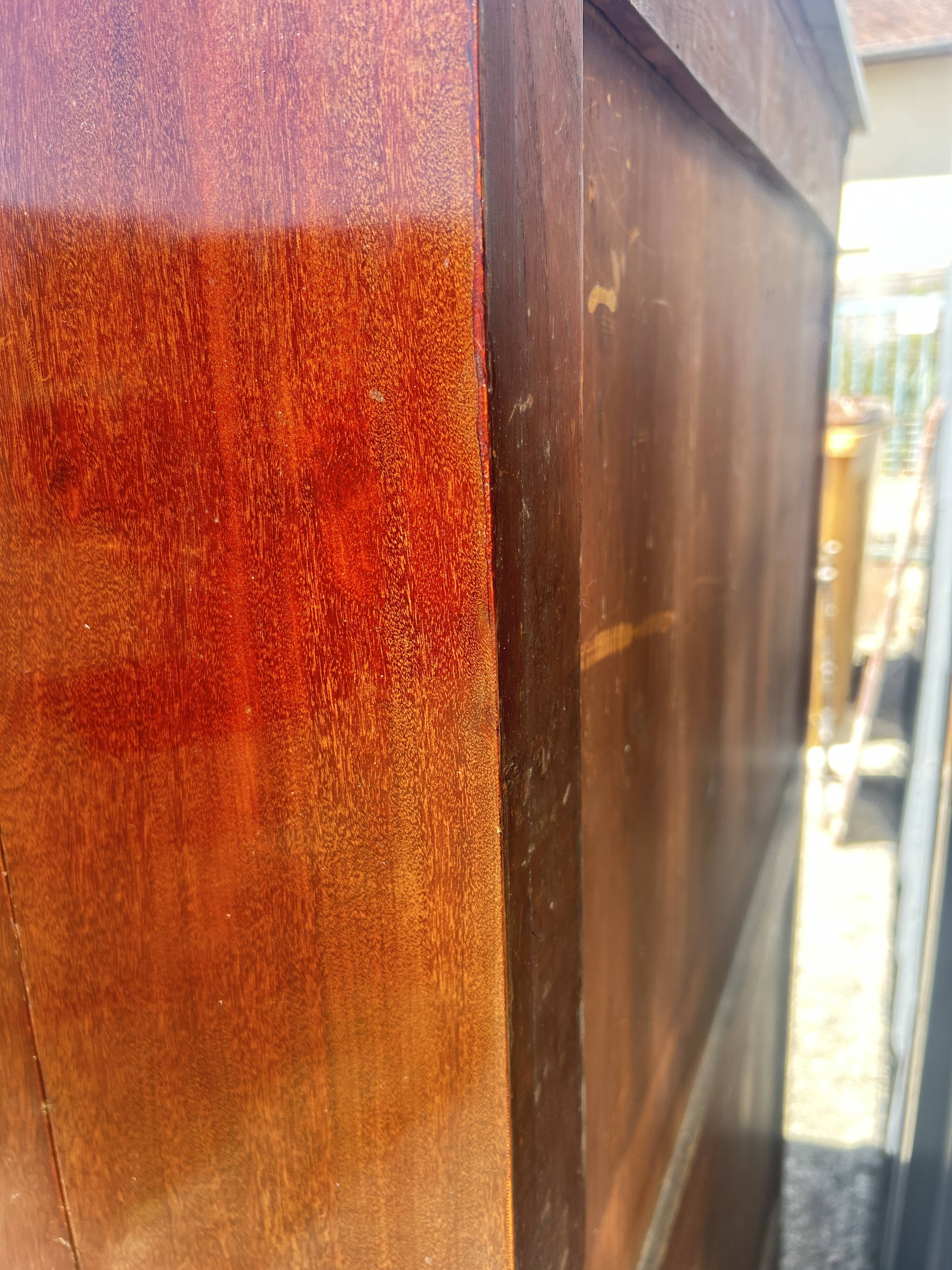 Mahogany drop-leaf secretary, Louis Philippe