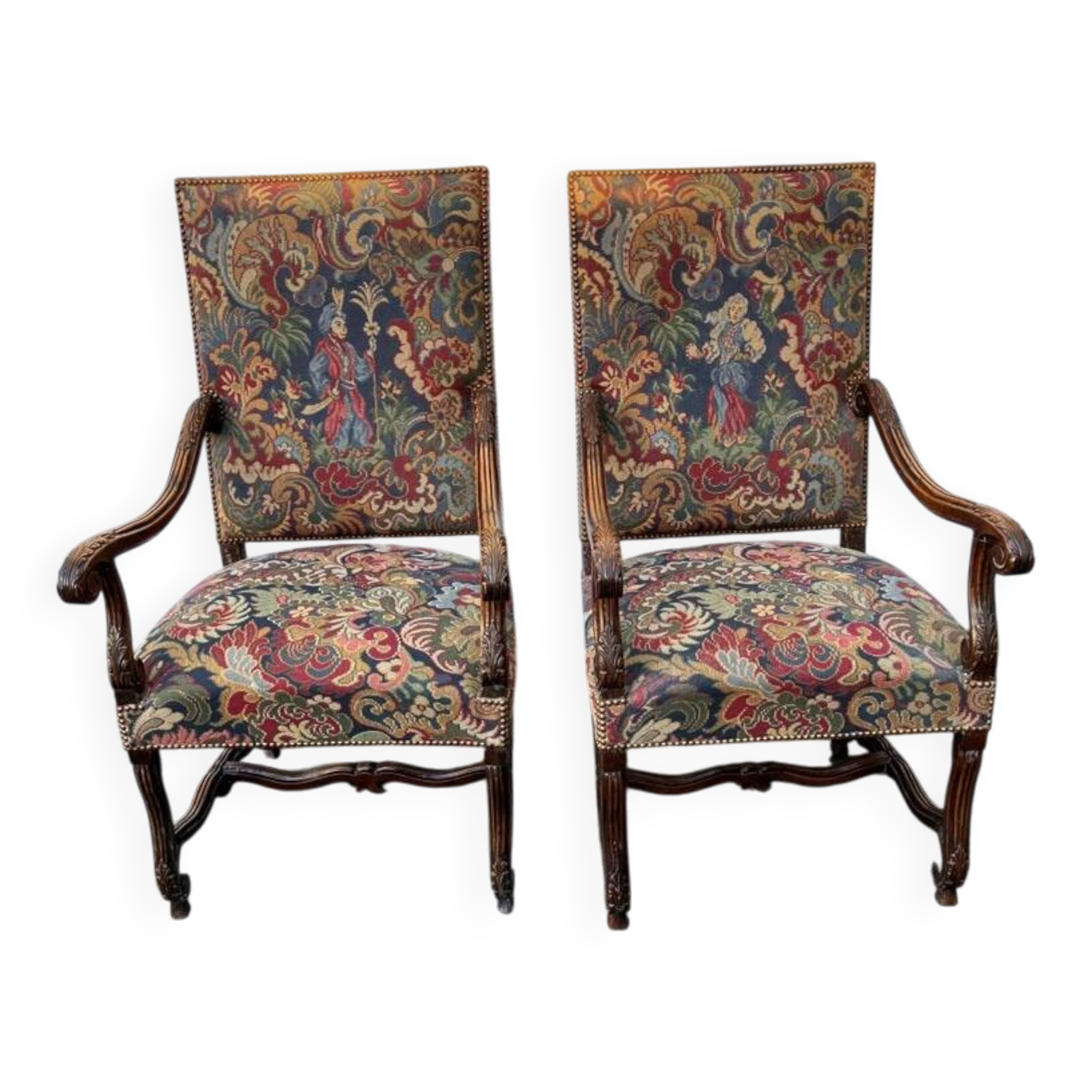 Authentic Regency armchair pair
