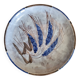 Ceramic plate from Brescon A Martin Vallauris with Wheat Ear motif