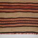 2x8 Red Striped Kilim Runner Rug, 75x254Cm