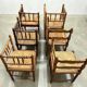 Vintage wooden bobbin corner chair