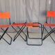 Set of 4 "vintage" folding camping seats