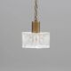 Ceiling light by Carl Fagerlund for Orrefors, brass and moulded glass, Sweden 1960.