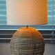 Rattan ball lamp foot