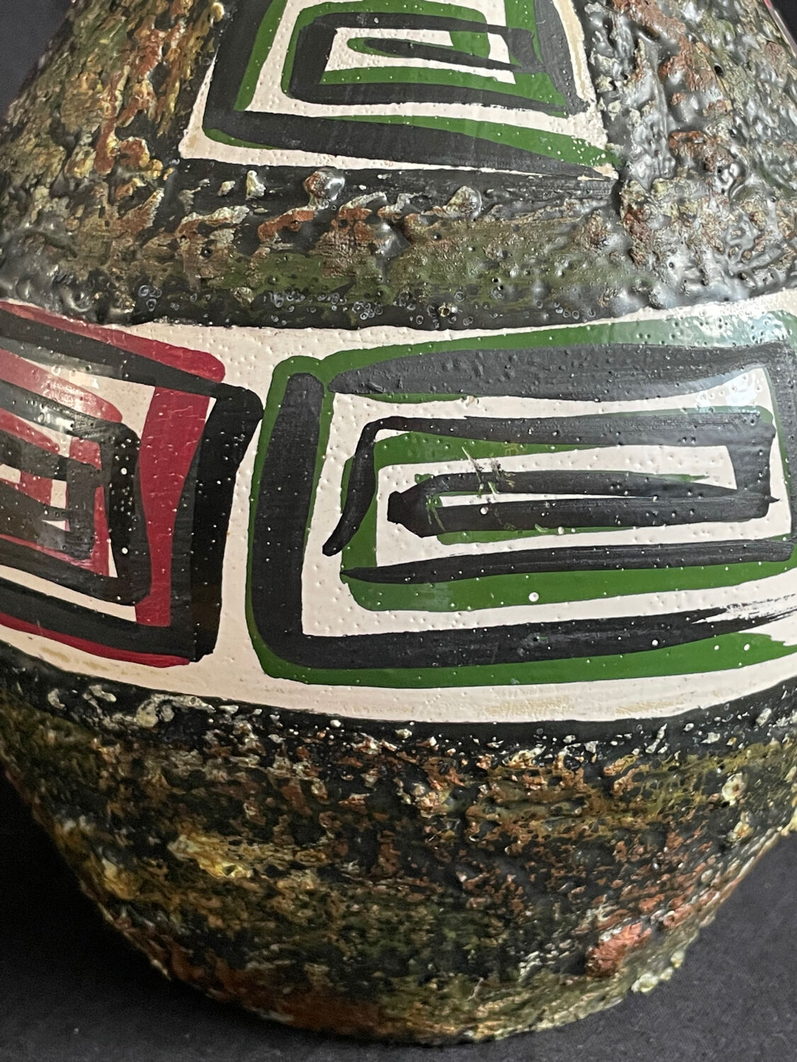 Vase vintage année 50 lave