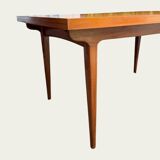 Scandinavian extendable dining table in Teak 1960