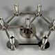 1960s 1970s Ceiling or Wall Lamp German Ice Glass Space Age Design