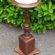 Carved oak stool
