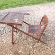 School desk Art-nouveau folding