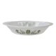 Glasbake usa hollow oven dish compartmented 2 parts vintage daisy green