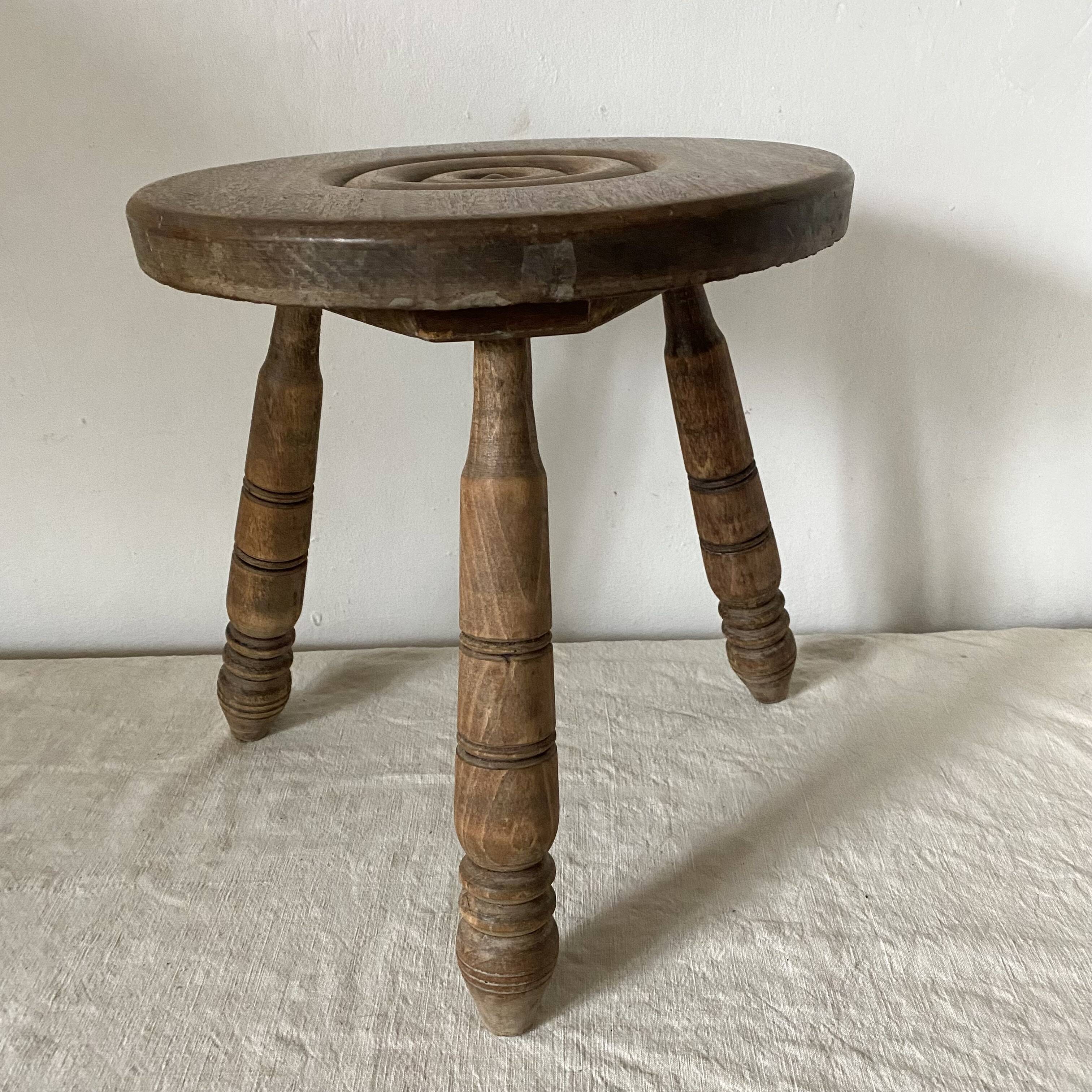 Vintage tripod stool