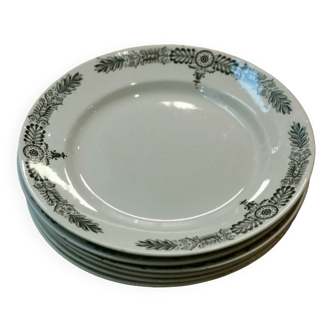 6 assiettes plates Longchamp "Yvonne"