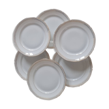 Service of 6 Limoges porcelain plates