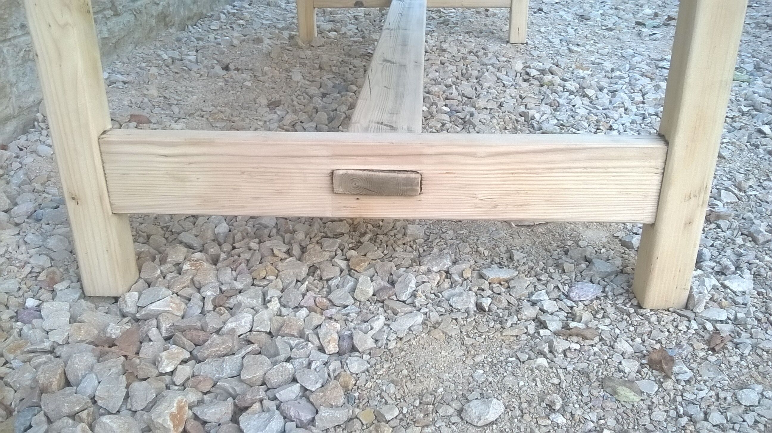 Table de ferme bois brut