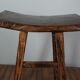 Pair of bar stool in cerused teak beautiful patina 74x50x26 cm.