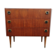 Commode vintage trois tiroirs pieds compas