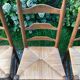 4 oak mulched chairs