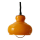 Vintage orange opaline glass pendant light