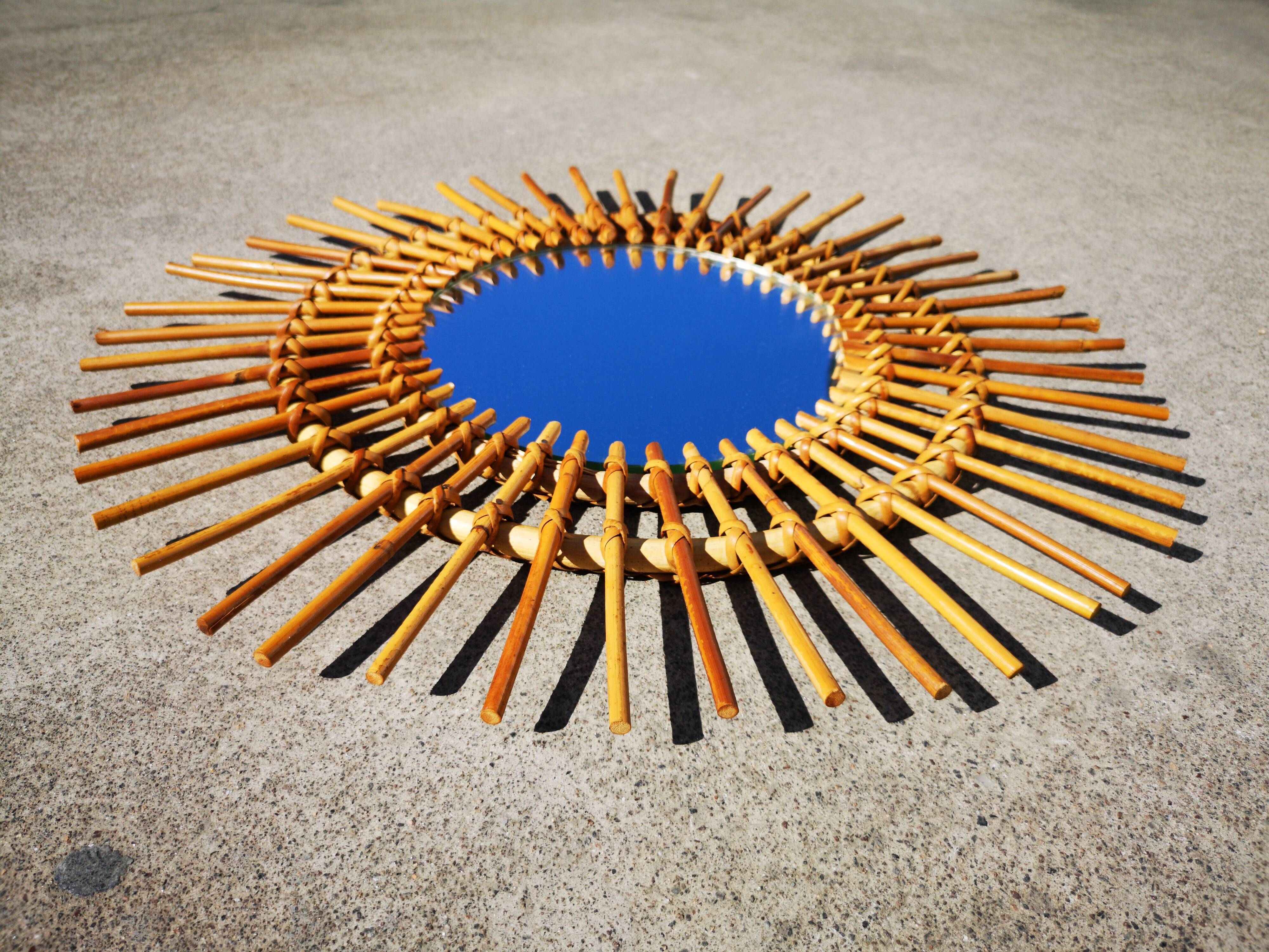 Mirror rattan sun