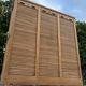 Triple roll-top filing cabinet
