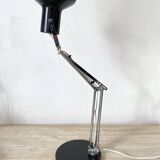 Adjustable metal and chrome desk lamp, 1960s-70s
