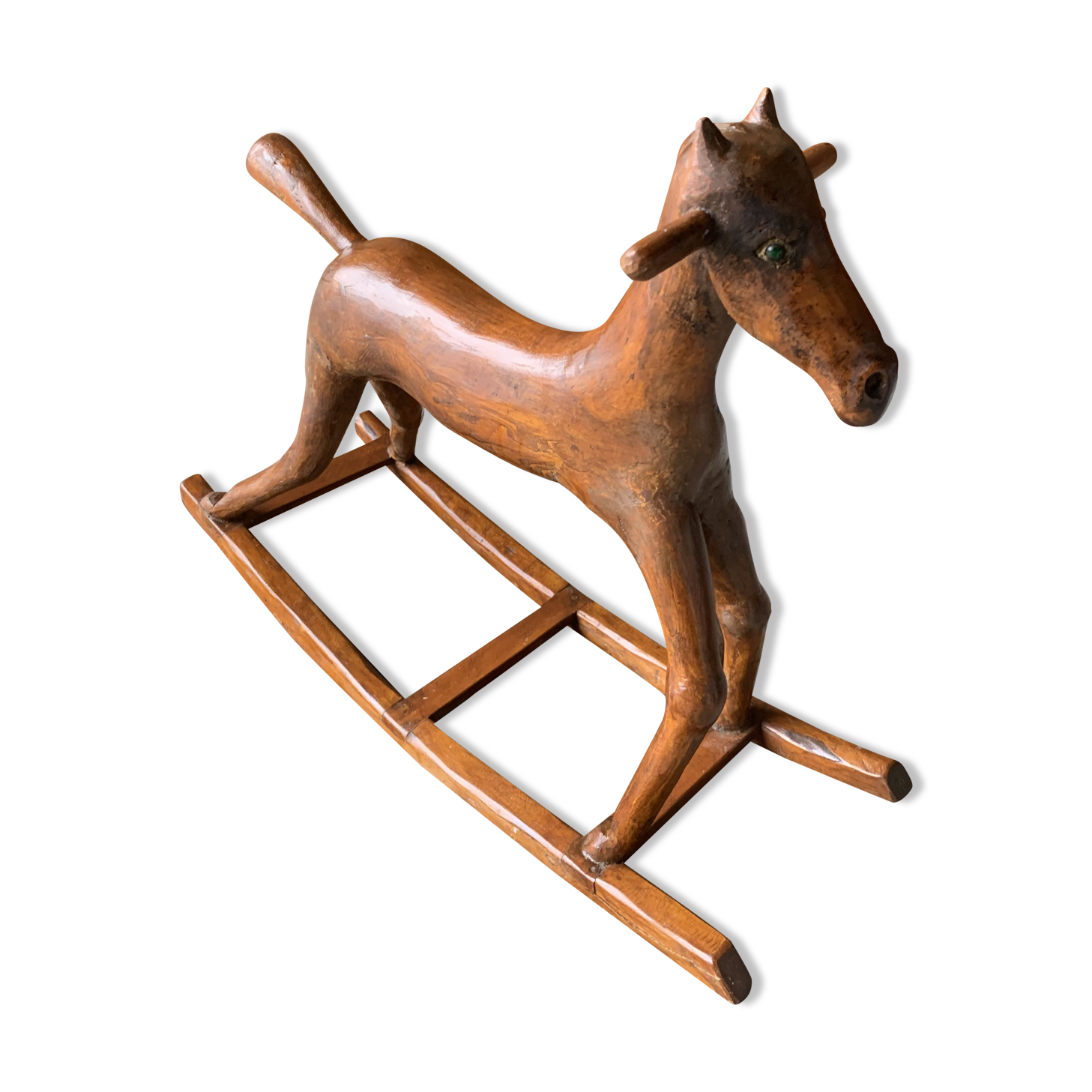 Wooden rocking horse