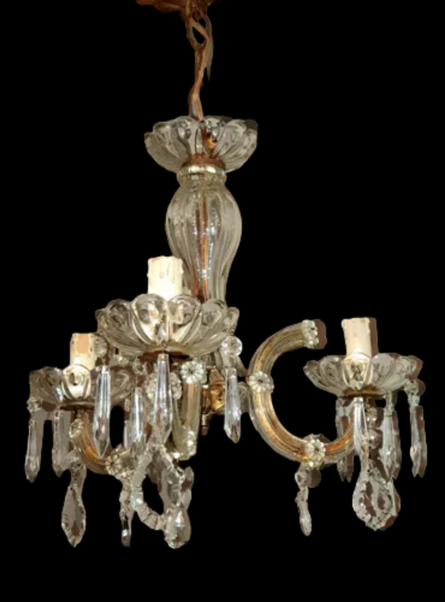Lustre Murano a 3 feux 1940