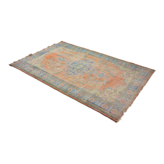 Anatolian handmade vintage rug 290 cm x 179 cm