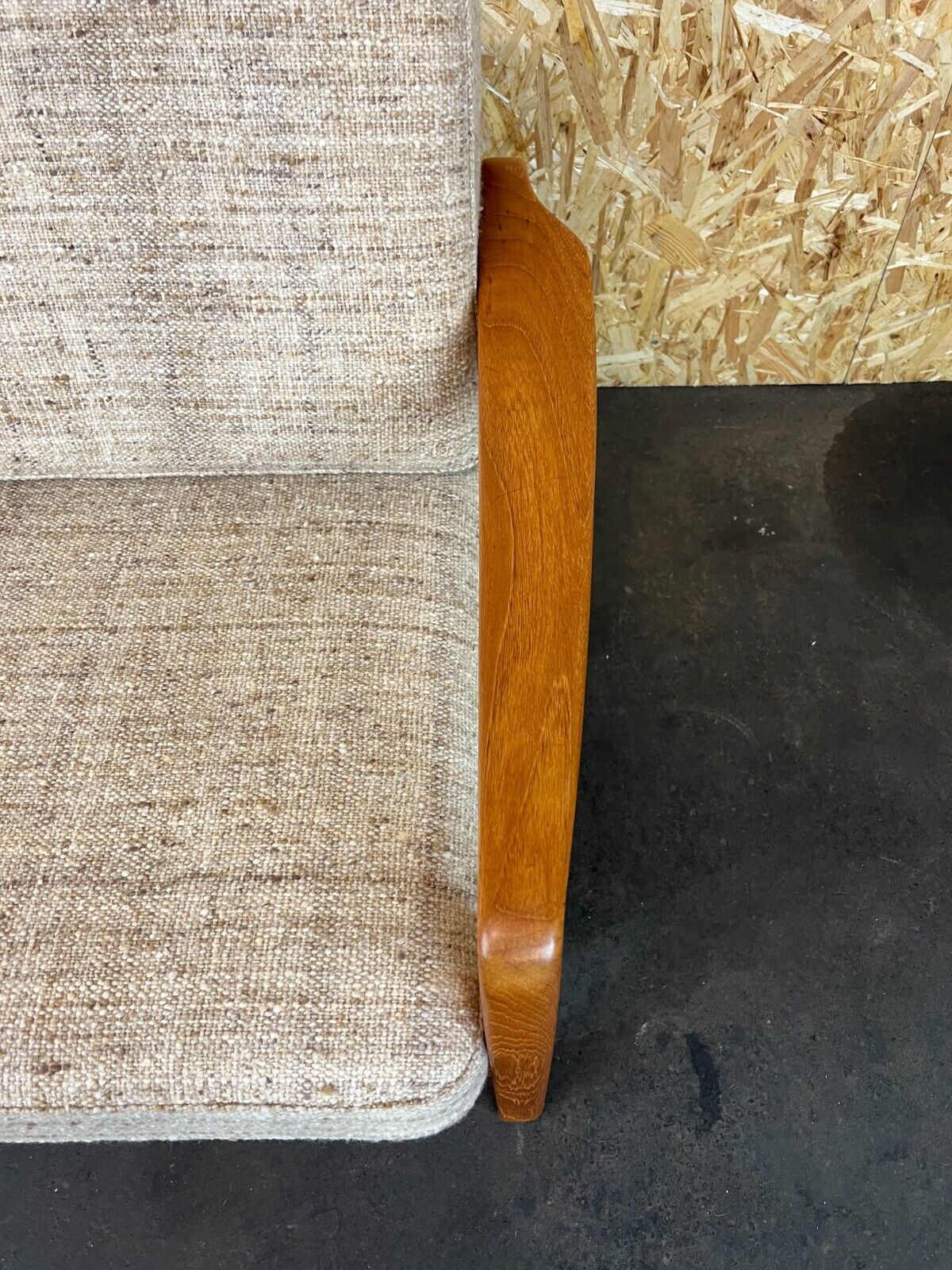 60s 70s teak sofa 2 seater couch J. Kristensen Danish Denmark Design