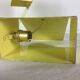 Pair of folded metal bedside lamps 1950