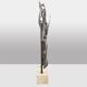 Antonine de Saint Pierre. Curved metal sculpture. Contemporary work.