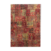 Vintage persian patchwork rug handwoven oriental wool living area rug- 179x245cm
