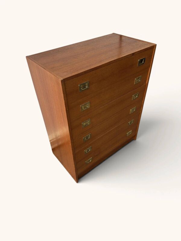 Commode vintage en teck avec poignées en laiton (copie)