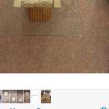 Table basse vintage en verre