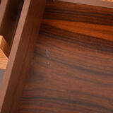Willy Rizzo Elm Birch Wood and Brass Cabinet Model Alveo for Mario Sabot
