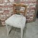Dressing table with white marble top + chair